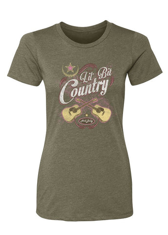 Women's Green Lil' Bit Country T-Shirt