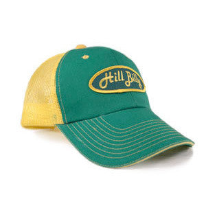 The "Classic" HillBilly Green and Yellow Trucker Hat