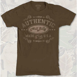 Men's Brown Authentic Printed T-Shirt